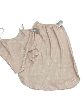 Vintage Linda Lingerie NWT 2 set pink underskirt slip knee length and top medium